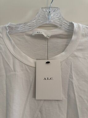 A.L.C. White Crewneck long sleeve Tee